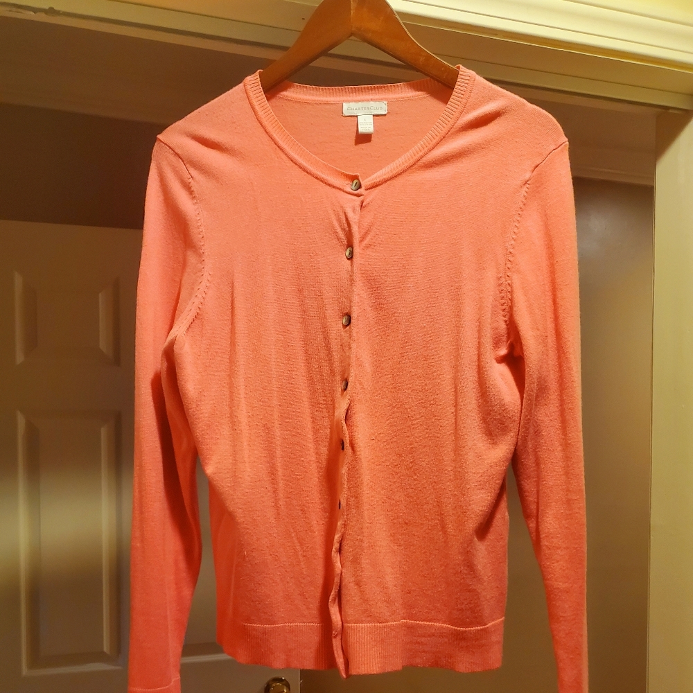 Pink cardigan